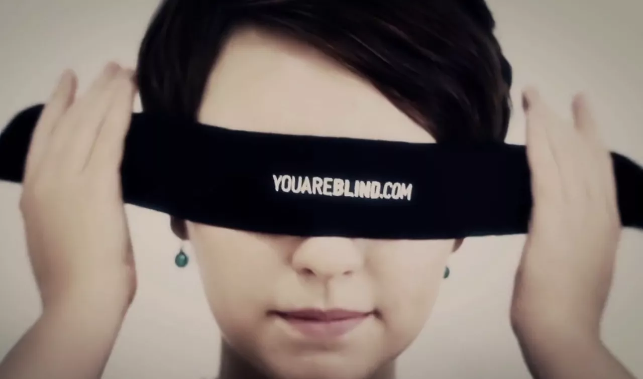 Рис. 19. You are blind. Источник: Vimeo