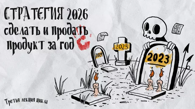 Кладбище творческих проектов. Лекция 3. Стратегия 2026: сделать и продать продукт за год